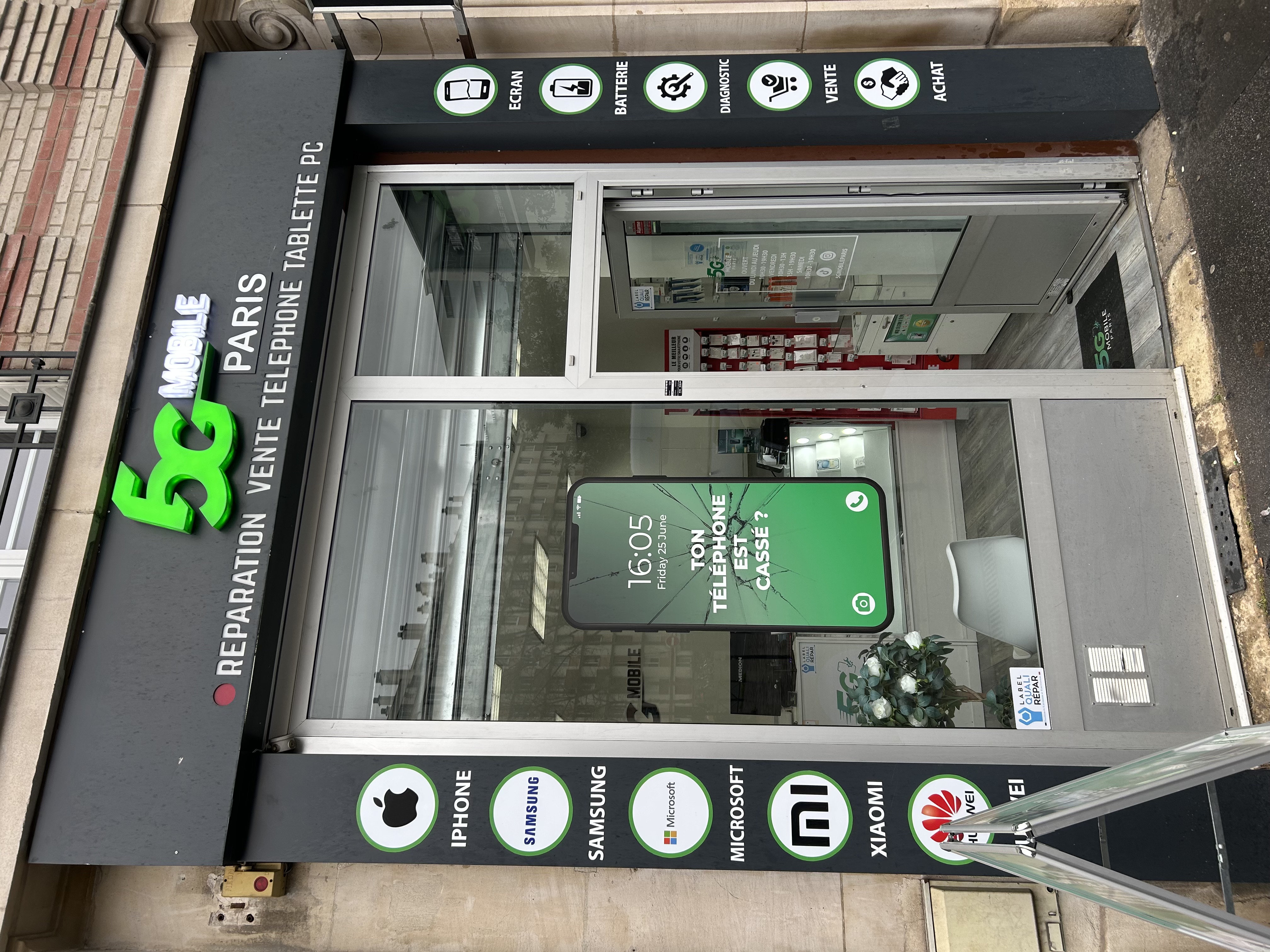 Boutique réparation téléphone Paris 13